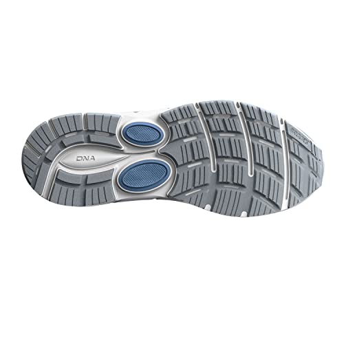 Brooks Women's Dyad 11 Running Shoe - Grey/White/Blue - 6 Medium