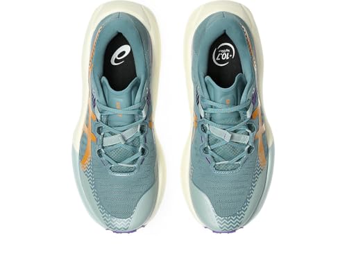 Asics Trabuco Max 5 Women's Running Shoes, Foggy Teal Radiant Amethyst, 8 US