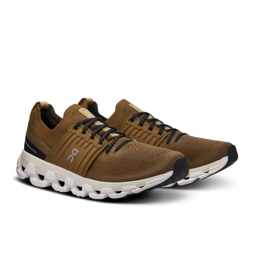 On Men's Cloudswift 3 Sneakers, Hunter | Safari, Green, Brown, 10 Medium US