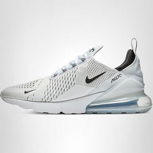 Nike Men's Air Max 270 Shoes, White/Black-White, 8