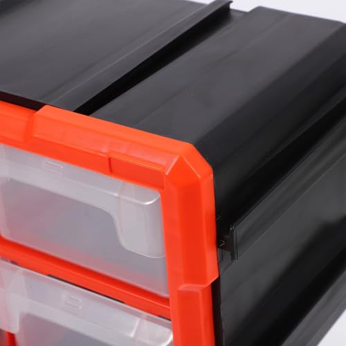 Toddmomy Tool Organizer Toolbox with Multi-drawer Design and Visibility, Pvc Small Parts Storage Drawers for Screws and Fasteners, Flexible Use Small Tool Cabinet for Electronics