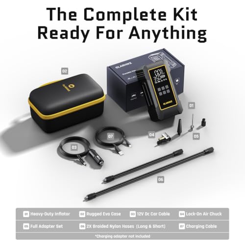 OlarHike 12000mAh Heavy Duty Tire Inflator Portable Air Compressor