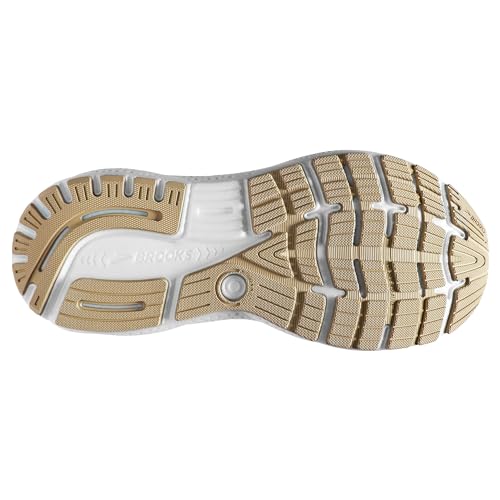 Brooks Women’s Ghost 16 Neutral Running Shoe - White/Grey/Estate Blue - 7 Medium