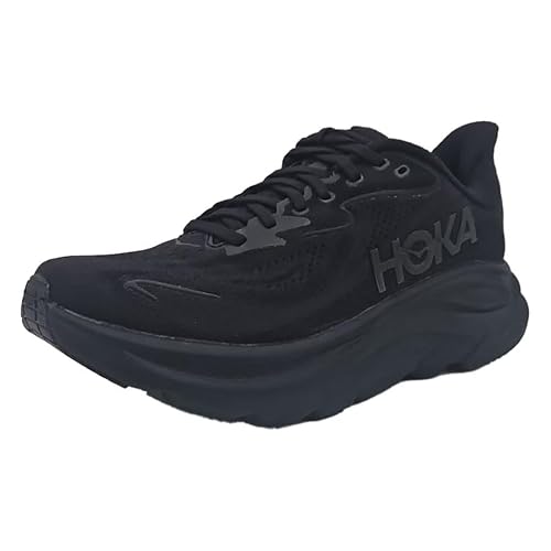 HOKA Clifton 10 Womens Shoes Size 8, Color: Black/Black