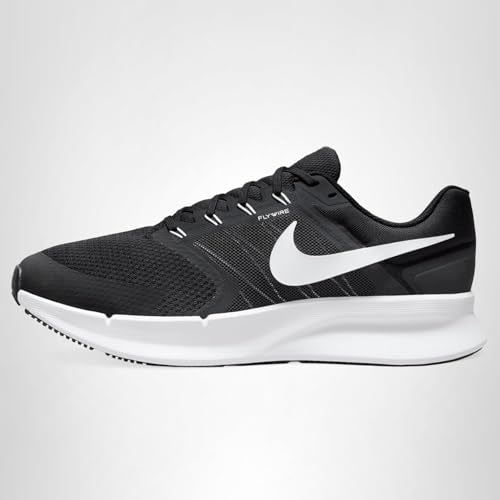 Nike Men's Run Swift 3 Road Running Shoes, Black/White-Dark Smoke Grey, 10