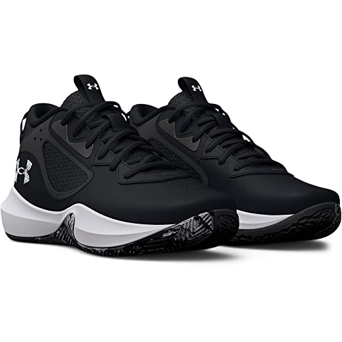 Under Armour Unisex Lockdown 6 Basketball Shoe, Black, 12.5, US