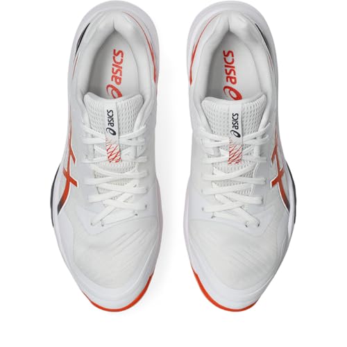 ASICS Men's SKY ELITE FF 3 Volleyball Shoe, 103 (white/nova orange), 26.5 cm 2E