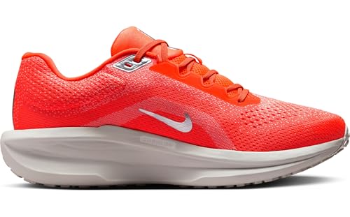 Nike Winflo 11 Premium Men's Road Running Shoes (HQ2940-800, Hyper Crimson/Safety Orange/Metallic Silver) Size 10