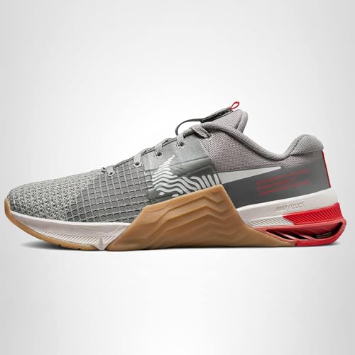 Nike Men's Metcon 8 Training Shoes, Flat Pewter Phantom Gum Med Brown, 42 EU