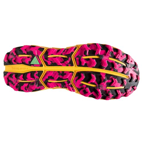 Brooks Women’s Cascadia 17 Trail Running Shoe - Diva Pink/Black/Lemon Chrome - 6 Medium