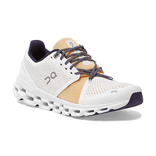 ON Running Women's Cloudstratus Sneaker Shoe (White/Almond, Numeric_9)