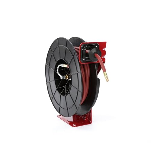 Reelcraft RT650-OLP 3/8-Inch by 50-Feet Spring Driven Hose Reel for Air/Water