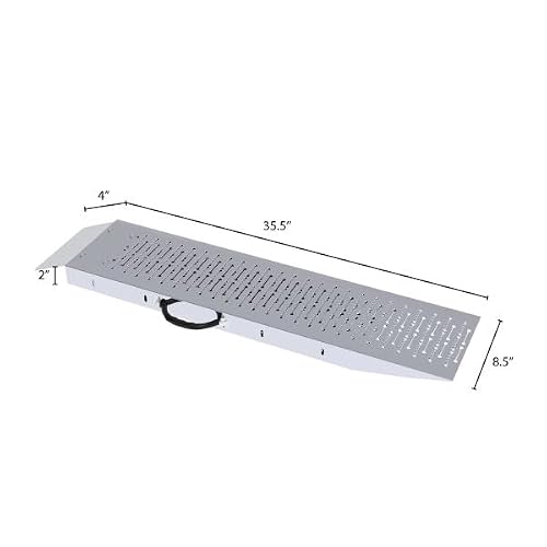Loading Ramps - Set of Two 35.5-Inch Ramps for ATVs, Motorcycles, Mowers, Carts, and More - 1200lb Combined Capacity Shed Ramp Set by Stalwart