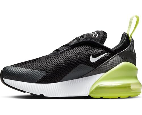 Nike Air Max 270 Little Kids' Shoes (AO2372-704, Light Lemon Twist/Black/Anthracite/White) Size 12