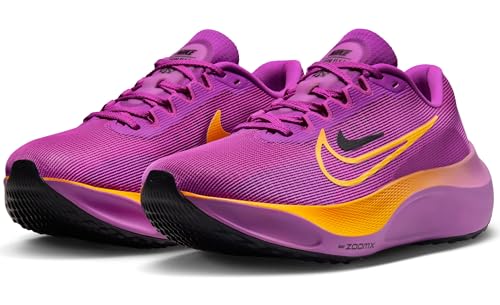 Nike Zoom Fly 5 Women's Road Running Shoes (DM8974-502, Hyper Violet/Black/Laser Orange) Size 11.5