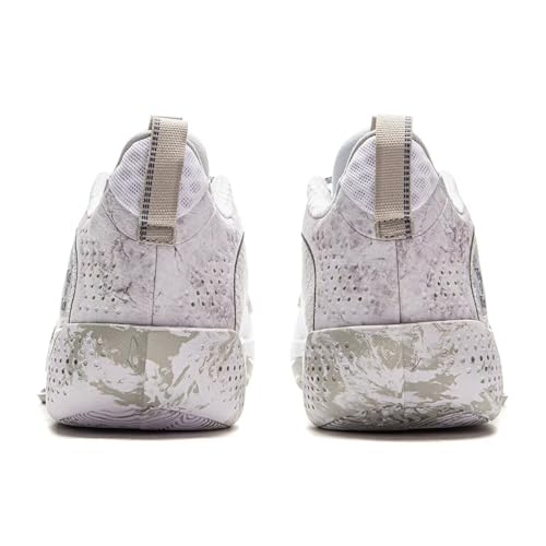 LI-NING Wade All City 13 Encore Men's Basketball Shoes Lightweight High Rebound Basketball Professional Match Shoes Standard White/Vapor Blue US 8.5