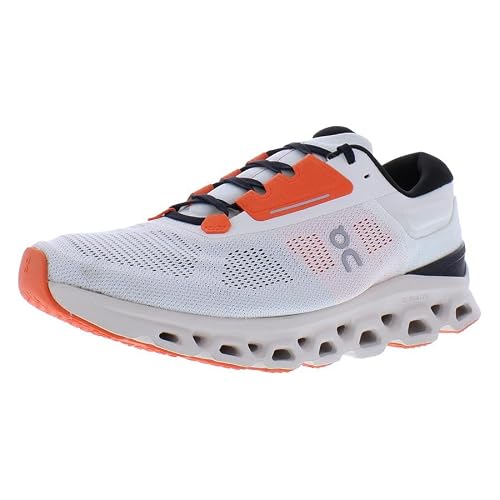 On Men's Cloudstratus 3 Trainers, White Sand, 12.5 US