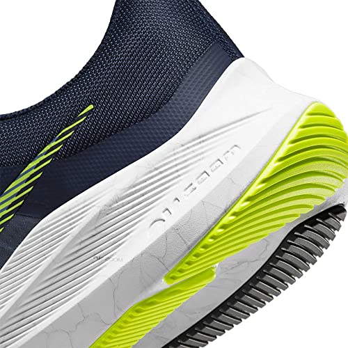 NIKE Men's Running Shoe, Midnight Navy Volt White Hyper Royal, 7.5