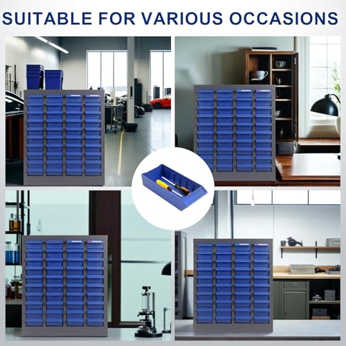 40 Drawers Parts Cabinet with Label Stickers, Bolt and Nut Tool Storage Cabinet with Shelves & Labels, Bolt Bin with ABS Material Drawers, for Small Items in Garages, Workshops