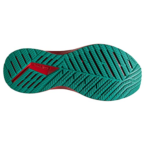 Brooks Women's Levitate 5 Neutral Running Shoe - Red/White/Green - 10 Medium