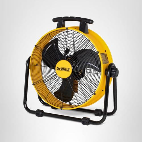 DEWALT 20 Inch Floor Fan, 180° Adjustable Tilting Drum Fan DXF2042