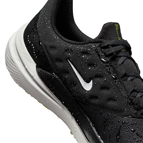 Nike Winflo 9 Shield Men's Weatherized Road Running Shoes (DM1106-001, Black/Dark Smoke Grey/Volt/White) Size 10