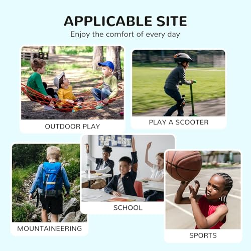 Miorpex Kids Sneakers Basketball Shoes Breathable Nonslip Sports Tennis Walking Running Shoes for Boys Girls Black Blue Little Kid Size 13