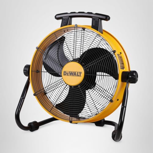 DEWALT 18 Inch Floor Fan, 180° Adjustable Tilting Drum Fan DXF1840
