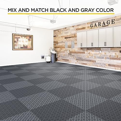 Garage Floor Tiles Interlocking Garage Flooring for Car Modular PlasticTile