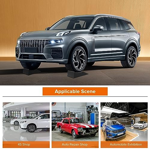 Donext Car Ramps for Easy Vehicle Maintenance and Safe Lifting, Sturdy, Lightweight, Low Profile Car Ramps for Jack Support, Heavy Duty Tire Ramps for Low Chassis Cars, 2 PCS