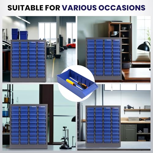 QUARPAL 40-Drawer Small Parts Cabinet Organizer with 200 Dividers, 40 Labels, Heavy Duty Steel Bolt Bin with ABS Drawers, Bolt and Nut Tool Storage Cabinet for Hardware, Nut, Bolt, Screw