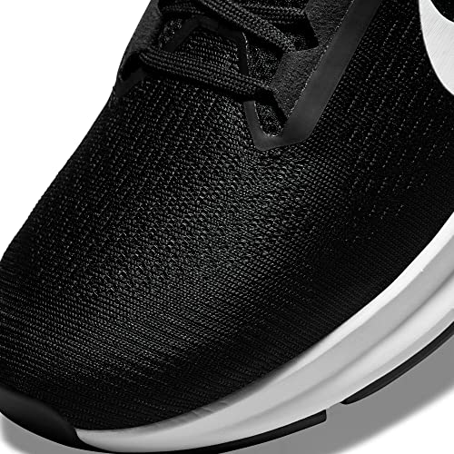 NIKE Air Zoom Structure 24 Men's Trainers Sneakers Road Running Shoes DA8535 (Black/White 001), Black White, 10.5