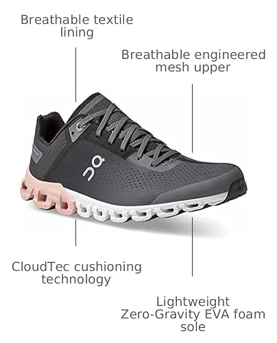ON Women's Cloudflow Trainers, Skirt Rose, 5.5 US