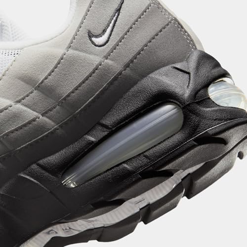 Nike Men's Air Max 95 Big Bubble OG, Black/White/Med Ash/Pewter, 8 Medium US