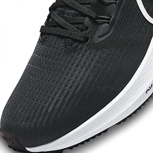 Nike Men's Air Zoom Pegasus 39 Men's Road Running Shoes, Black White Grey Dk Smoke Grey, 11
