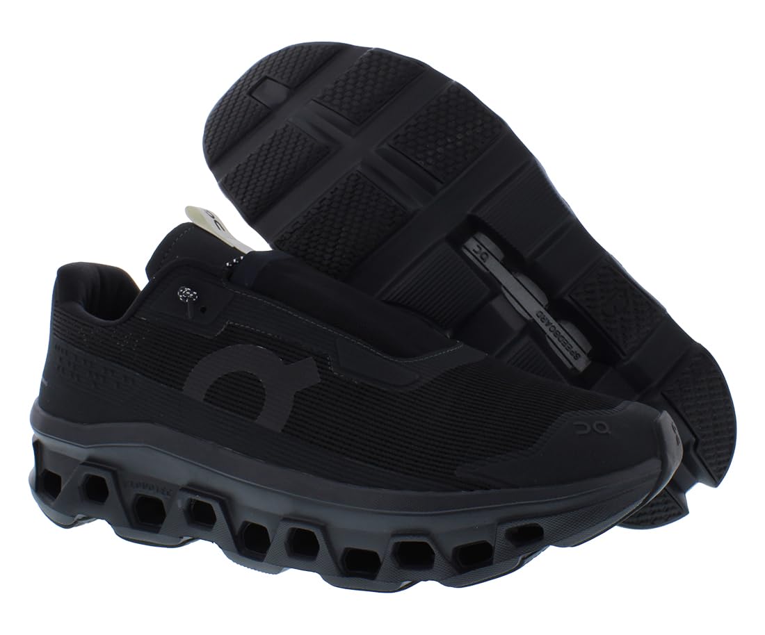On Cloudmonster Sensa Mens Shoes Size 12, Color: All Black - Black