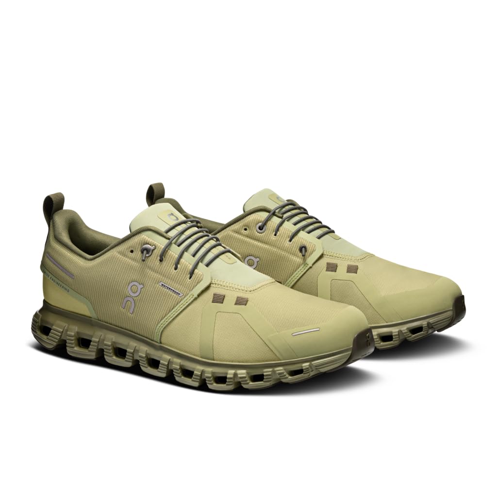 On Mens Cloud 6 Waterproof Caper/Grove 13 Medium