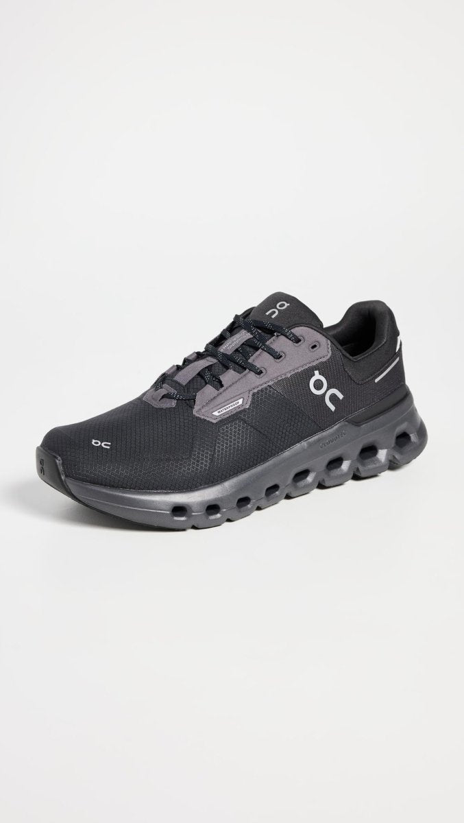 On Men's Cloudrunner 2 WP Sneakers, Magnet | Black, 10.5 Medium US