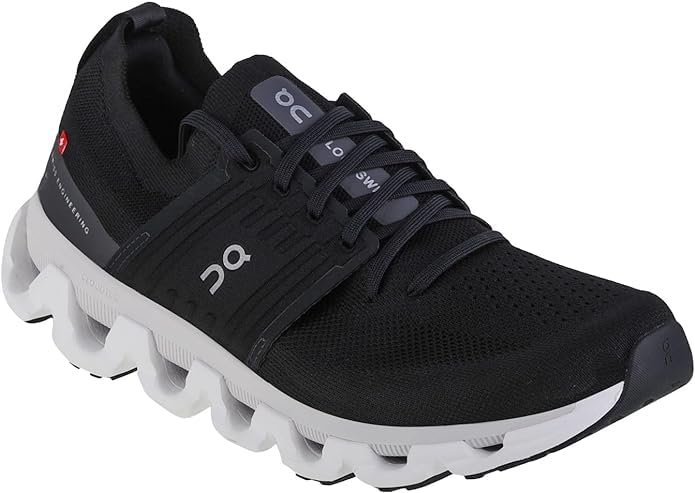 On Men's Cloudswift 3 Sneakers, Black/White, 10 Medium US