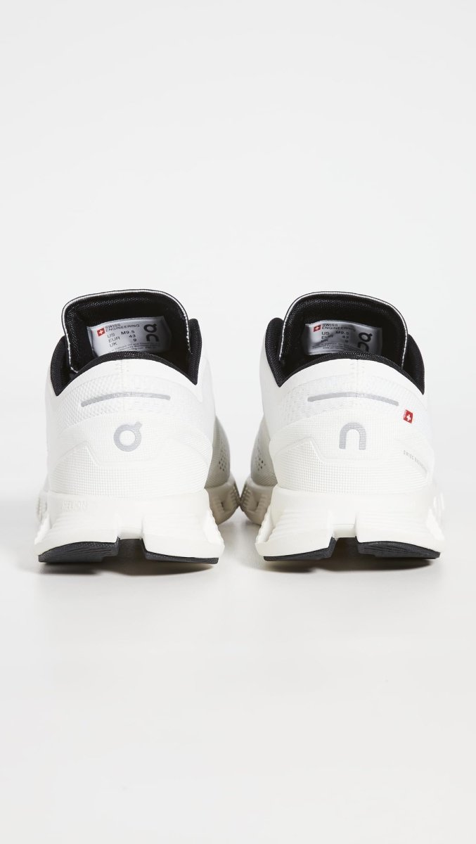 On Running Mens Cloud X Synthetic Textile White Black Trainers 10 US