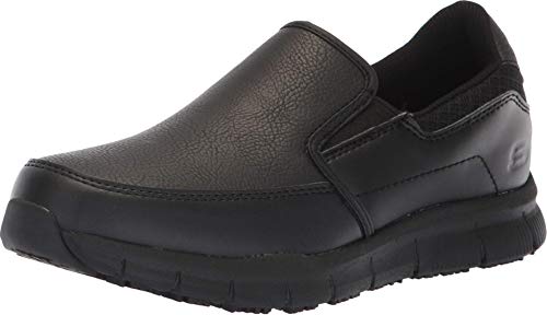 Skechers Nampa work shoe review featuring a women’s Nampa-Annod food-service shoe