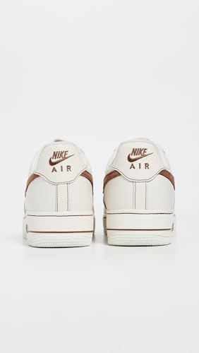 Nike Men's Air Force 1 '07 Lv8 Ess+ Sneakers, Ivory/Saddle Brown, 11.5 Medium US