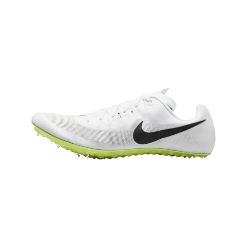 Nike Ja Fly 4 Track and Field Sprinting Spikes (DR2741-102, White/Bright Spruce/Electric Algae/Black) Size 14