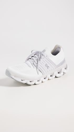 On Women's Cloudswift 3 Sneakers, White/Frost, 8.5 Medium US