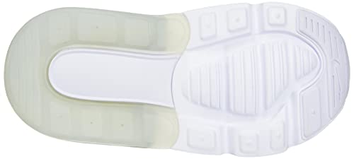 Nike Baby/Toddler Air Max 270 Shoes, White/White/Metallic Silver, 7C