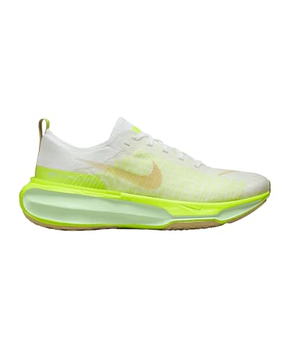 Nike Invincible 3 Men's Road Running Shoes (DR2615-104, White/Volt/Sail/Team Gold) Size 8.5