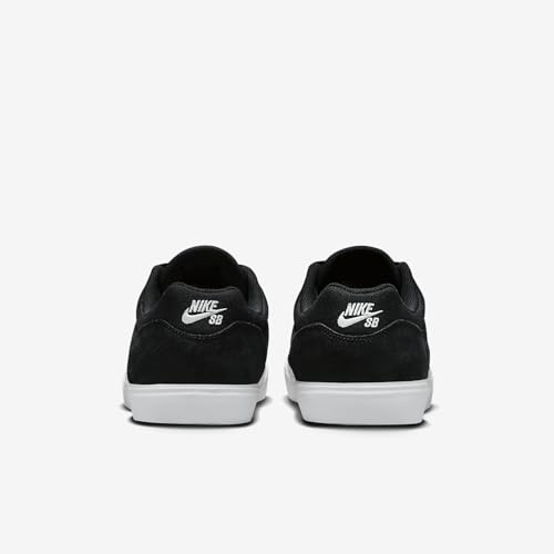 Skate SB Malor Shoes in Black & White by Nike