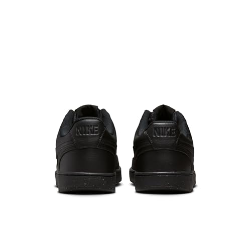 Nike Men's Court Vision Low Next Nature Shoes, Black/Black-Black, 10