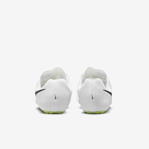 Nike Ja Fly 4 Track and Field Sprinting Spikes (DR2741-102, White/Bright Spruce/Electric Algae/Black) Size 14