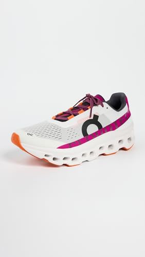 On Women's Cloudmonster Sneakers, Undyed-White | Aurora, 11 Medium US